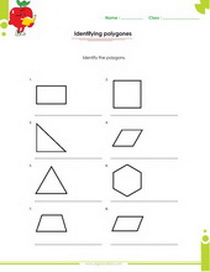 Geometry worksheets for kids in 1st, 2nd, 3rd, 4th, 5th, 6th grade