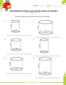 Solid figures, volume and surface area worksheets pdf